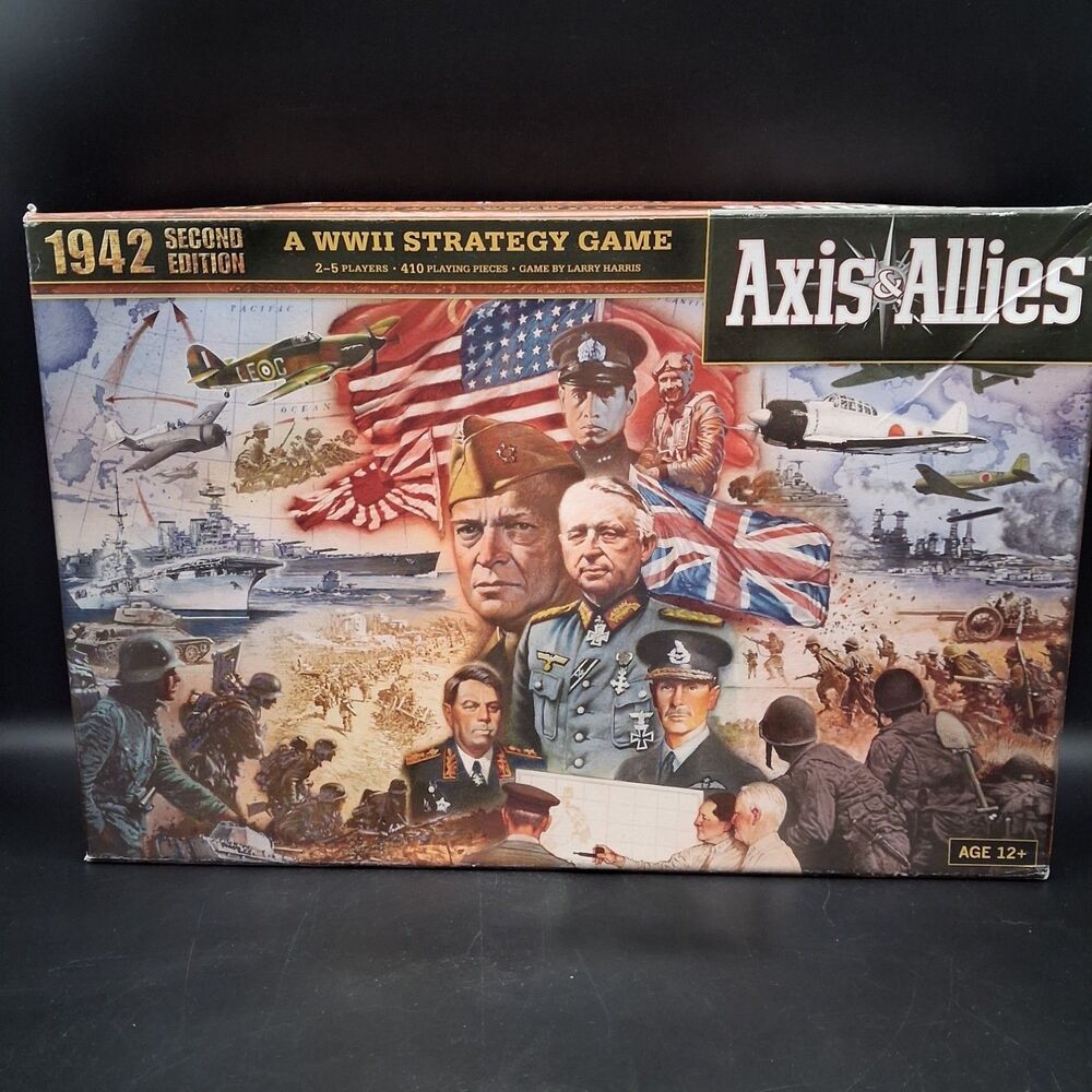 Axis & Allies Spring 1942 Board Game Avalon Hill War Strategy Near Complete
